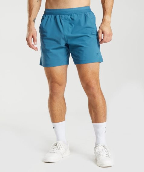 Men's Gymshark Studio Shorts Blue | NZ 6DHESL